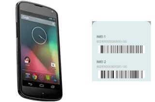 Come vedere il codice IMEI su Nexus 4 E960