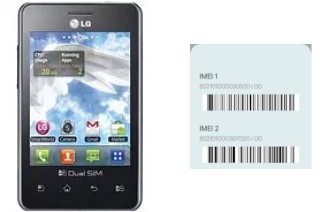 Come vedere il codice IMEI su Optimus L3 E405