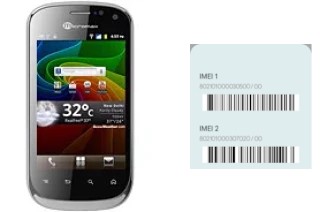 Come vedere il codice IMEI su Micromax A75