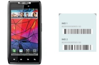 Come vedere il codice IMEI su RAZR XT910