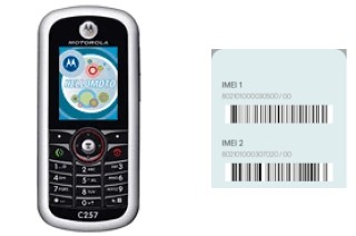 Come vedere il codice IMEI su C257