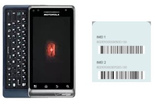 Come vedere il codice IMEI su DROID 2