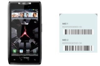 Come vedere il codice IMEI su DROID RAZR XT912