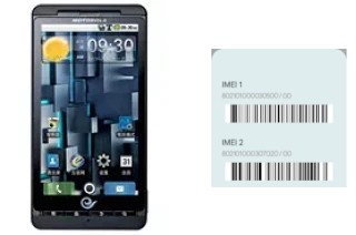 Come vedere il codice IMEI su DROID X ME811