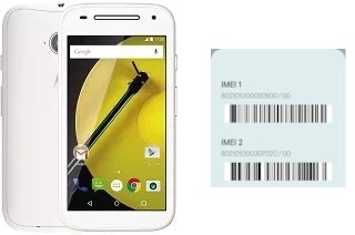 Come vedere il codice IMEI su Moto E Dual SIM (2nd gen)