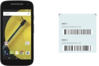 Come vedere il codice IMEI su Moto E (2nd Gen) XT1527