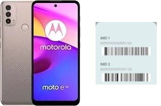 Come vedere il codice IMEI su Moto E40