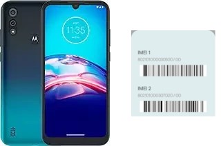 Come vedere il codice IMEI su Moto E6s (2020)