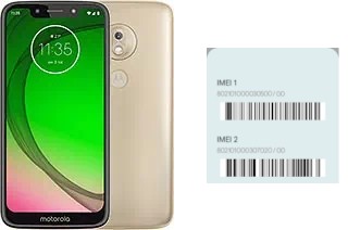 Come vedere il codice IMEI su Moto G7 Play