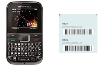 Come vedere il codice IMEI su MOTOKEY Mini EX109