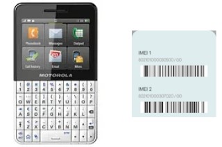 Come vedere il codice IMEI su MOTOKEY XT EX118