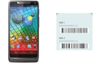 Come vedere il codice IMEI su RAZR i XT890