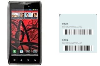 Come vedere il codice IMEI su RAZR MAXX