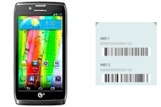 Come vedere il codice IMEI su RAZR V MT887