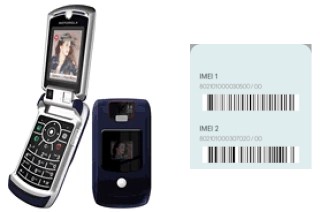 Come vedere il codice IMEI su Motorola V3x