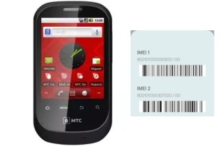 Come vedere il codice IMEI su MTS 950