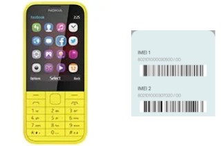 Come vedere il codice IMEI su 225 Dual SIM