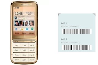 Come vedere il codice IMEI su C3-01 Gold Edition