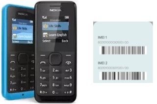 Come vedere il codice IMEI su Nokia 105