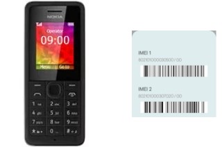 Come vedere il codice IMEI su Nokia 106