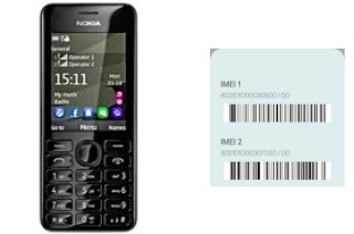 Come vedere il codice IMEI su Nokia 206