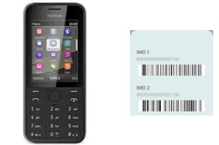 Come vedere il codice IMEI su Nokia 207