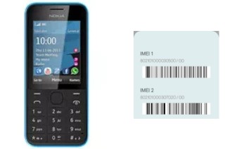 Come vedere il codice IMEI su Nokia 208