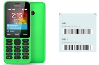 Come vedere il codice IMEI su 215 Dual SIM