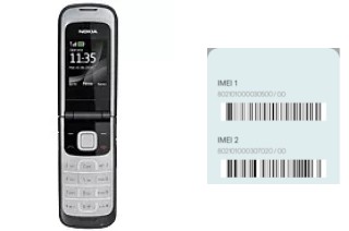 Come vedere il codice IMEI su 2720 fold