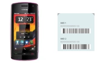 Come vedere il codice IMEI su Nokia 600