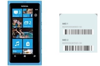 Come vedere il codice IMEI su Lumia 800