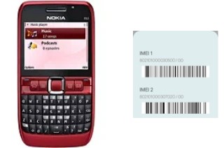 Come vedere il codice IMEI su Nokia E63