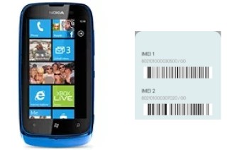 Come vedere il codice IMEI su Lumia 610