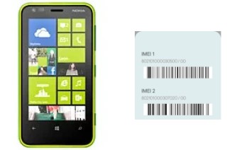 Come vedere il codice IMEI su Lumia 620