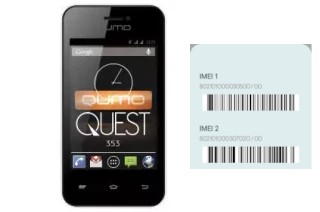 Come vedere il codice IMEI su QUEST 353