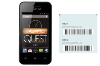 Come vedere il codice IMEI su QUEST 354