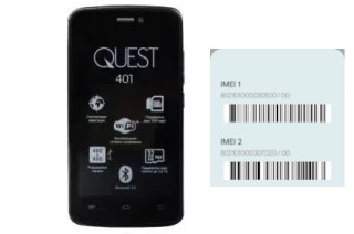 Come vedere il codice IMEI su QUEST 401