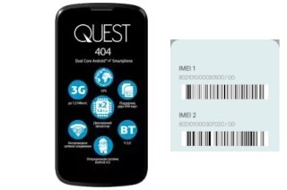 Come vedere il codice IMEI su Quest 404