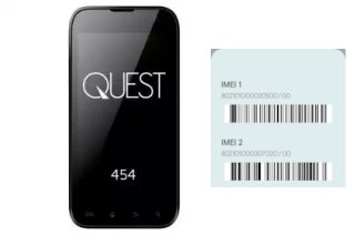 Come vedere il codice IMEI su QUEST 454