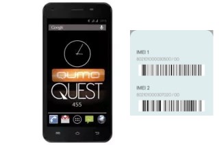 Come vedere il codice IMEI su QUEST 455