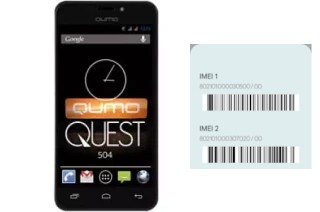 Come vedere il codice IMEI su Quest 504