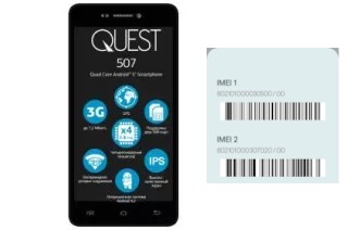 Come vedere il codice IMEI su Quest 507