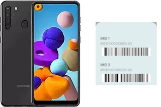 Come vedere il codice IMEI su Galaxy A21