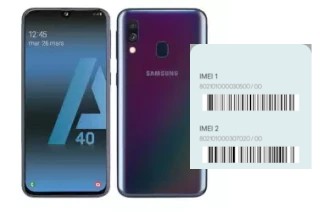 Come vedere il codice IMEI su Galaxy A40s