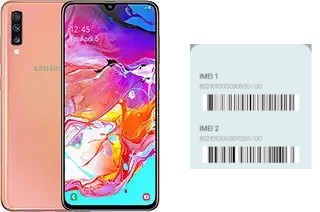 Come vedere il codice IMEI su Galaxy A70