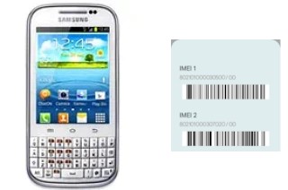 Come vedere il codice IMEI su Galaxy Chat B5330