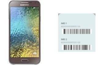 Come vedere il codice IMEI su Galaxy E5