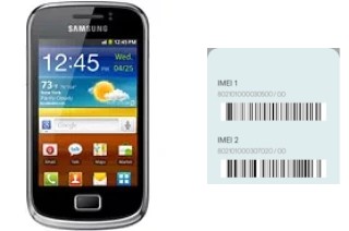 Come vedere il codice IMEI su Galaxy mini 2 S6500