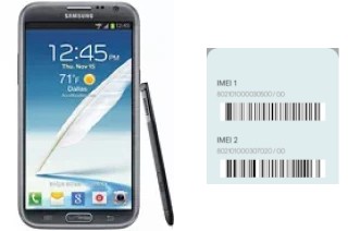 Come vedere il codice IMEI su Galaxy Note II CDMA