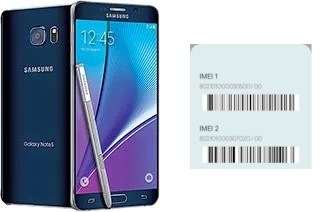 Come vedere il codice IMEI su Galaxy Note5 (USA)